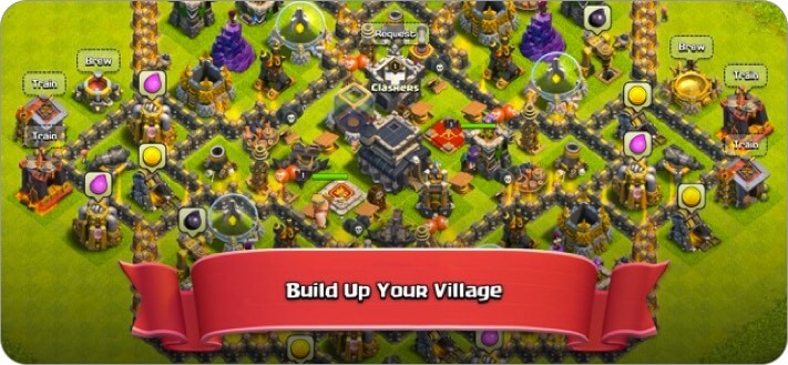 clash of clans iphone and ipad tower defense game screenshot