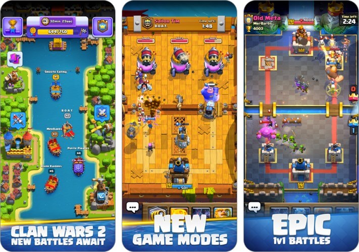 clash royale iphone and ipad tower defense game screenshot