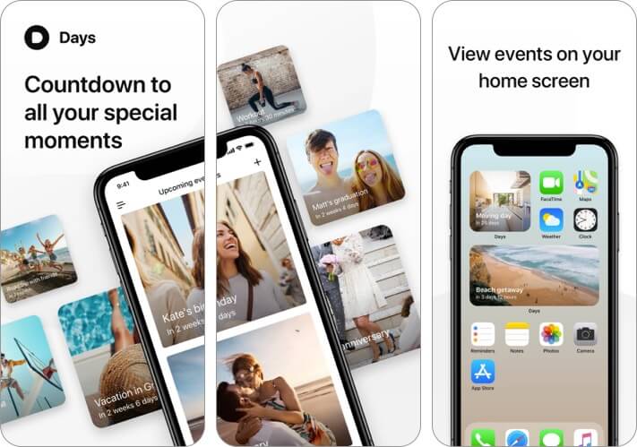 Days Event Countdown iPhone and iPad App Screenshot