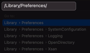 go to library preferences folder on mac