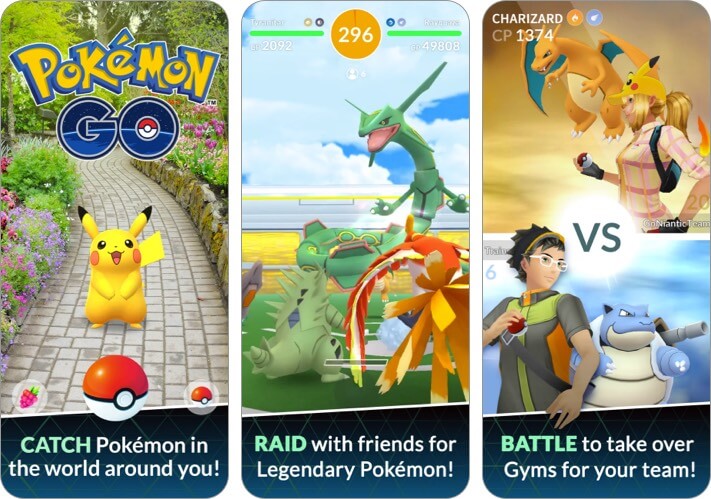 pokemon go iphone game screenshot