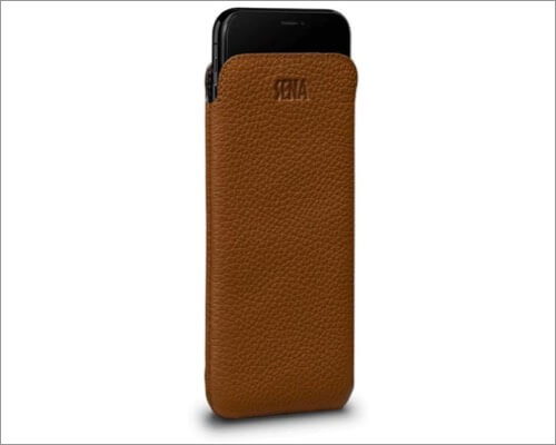 Sena Case slim leather sleeve for iPhone xs