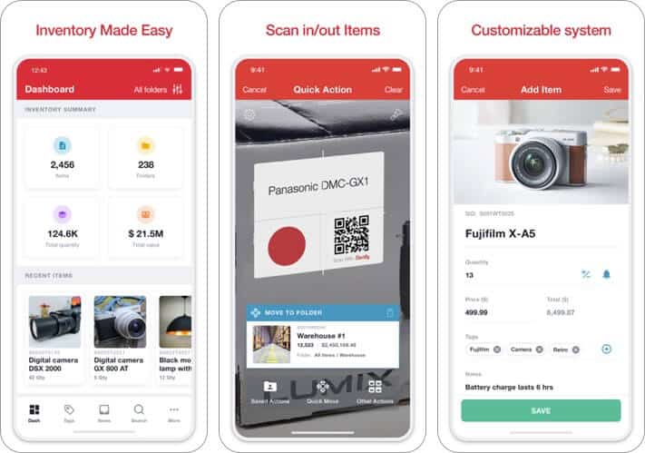 Sortly inventory management ipad and iphone app screenshot sortly inventory management ipad and iphone app screenshot