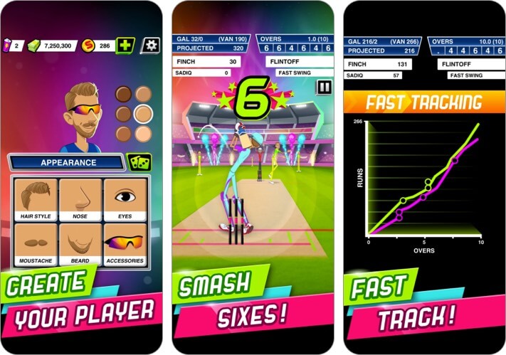 stick cricket super league iphone and ipad app screenshot