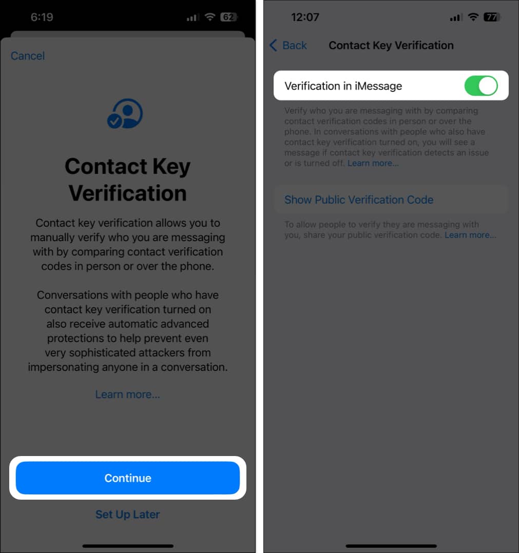 tap-continue-and-toggle-on-verification-in-imessage