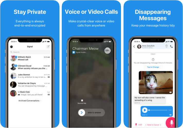 ‎Signal Private Messenger iMessage Alternative iPhone App Screenshot