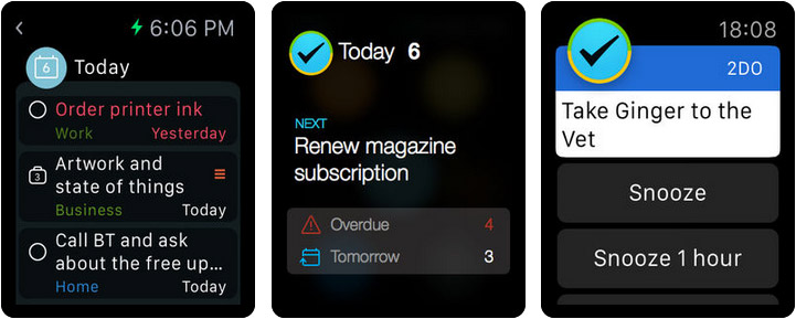 2Do Apple Watch Reminder App Screenshot