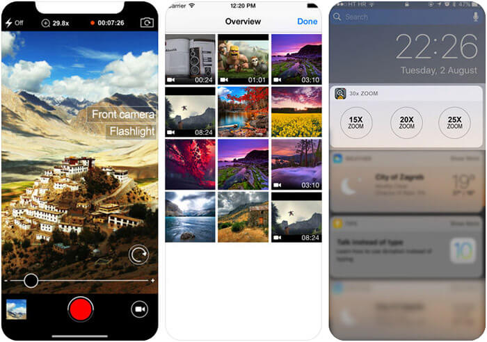 30x Zoom Digital Video Camera iPhone and iPad App Screenshot