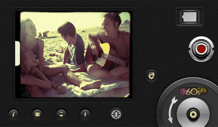 8mm Vintage Camera Movie Maker iPhone App Screenshot