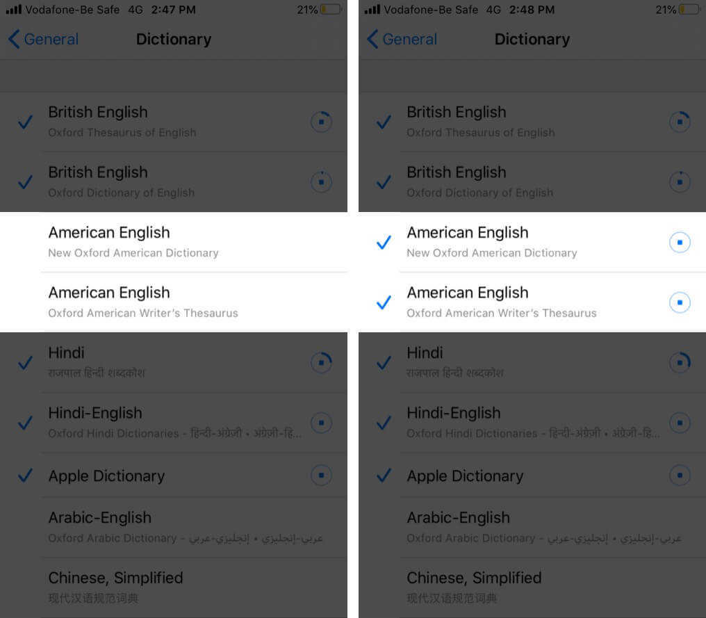 Add Dictionaries to your iPhone