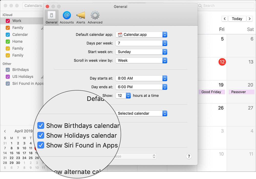 Add US Holiday to Mac Calendar