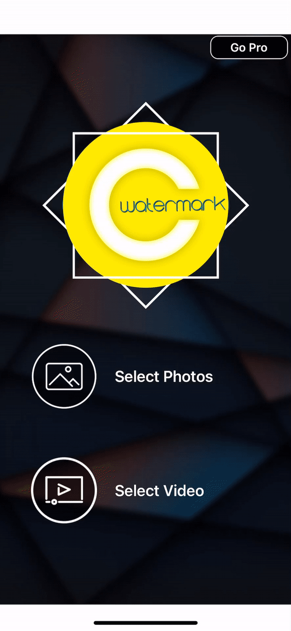 Add Watermark app for iPhone