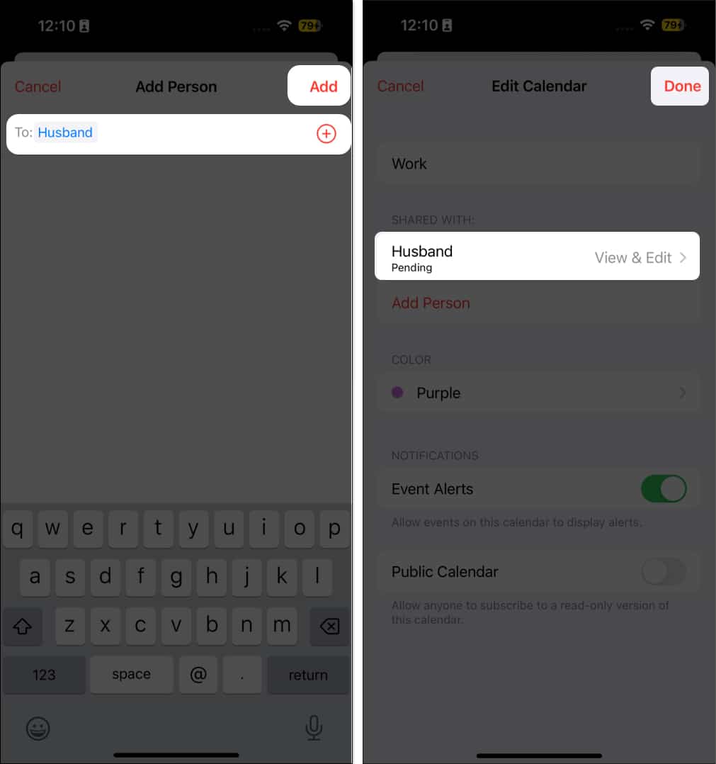How to share and export Calendar from iPhone or iPad - 41