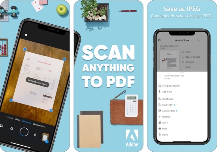 Adobe Scan- Mobile PDF Scanner iPhone and iPad app screenshot