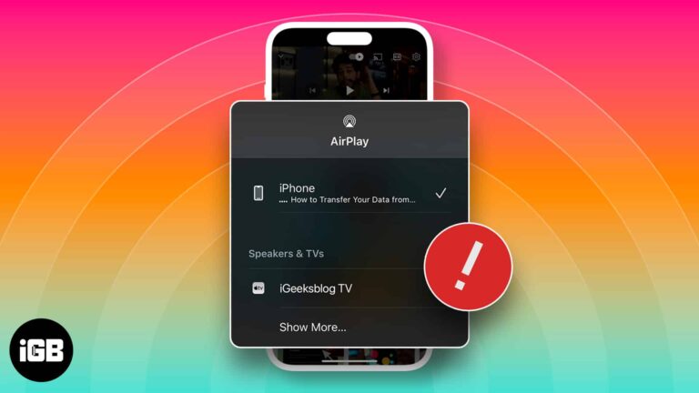 Airplay not working from iphone to apple tv