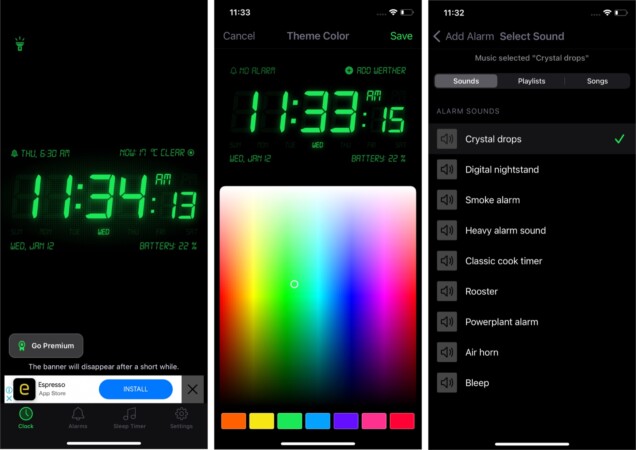 Alarm Clock HD best alarm clock for Apple Watch owners