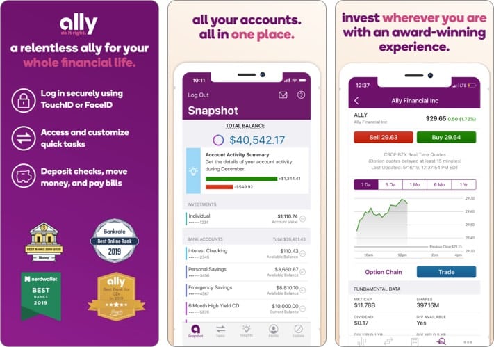 ally best stock trading app for iPhone