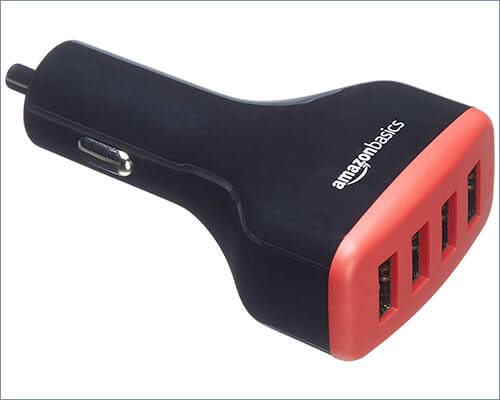 AmazonBasics 4 Port iPad Car Charger