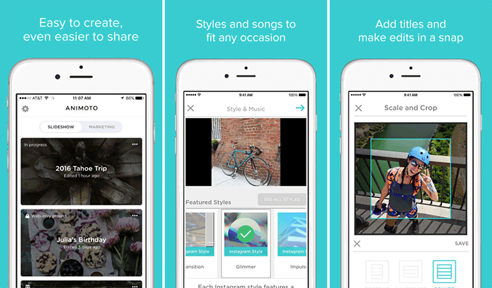 Animoto Video Slideshow Maker iPhone App Screenshot