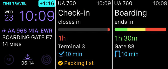 App in the Air iPhone and Apple Watch App Screenshot