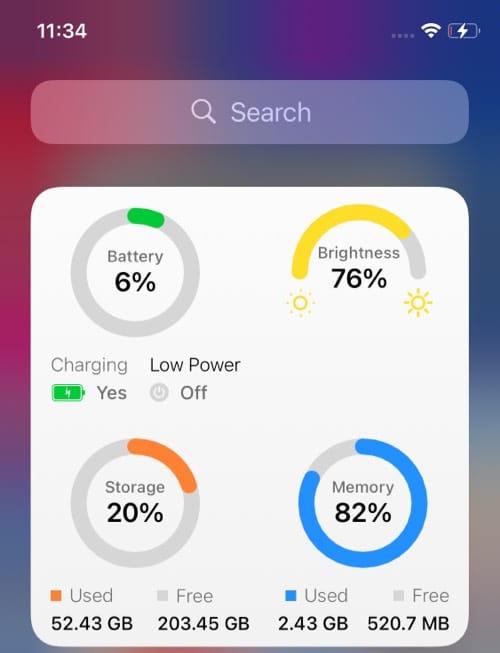 Battery Widget & Color Widgets for iOS 14