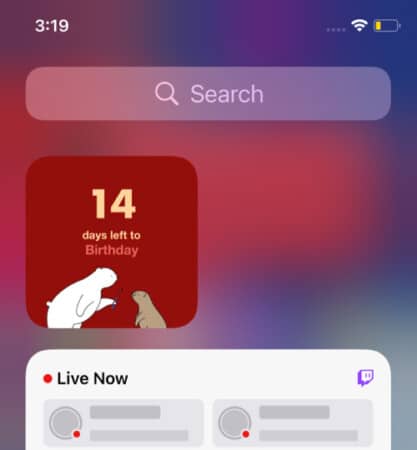 Bears Countdown iPhone Home Screen widget