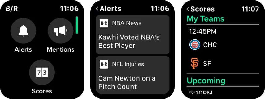 Bleacher Report- Sports News Apple Watch app screenshot