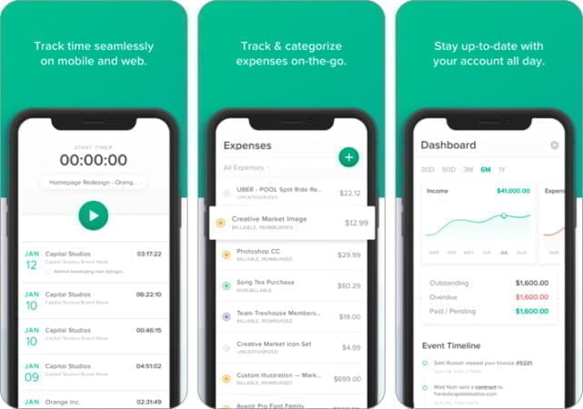 Bonsai Time Tracker  Invoices best for freelancers