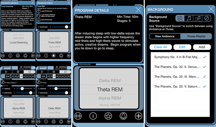 BrainWave Dream Inducer iPhone and iPad App Screenshot
