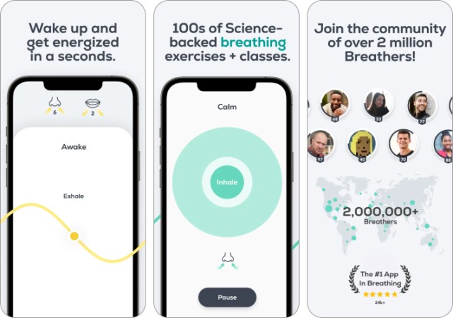 Breathwrk meditation app for iPhone and iPad