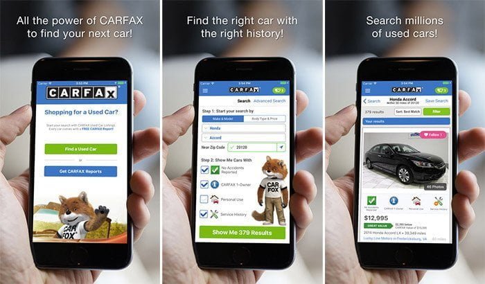 CARFAX Find Used Cars for Sale iPhone and iPad App Screenshot