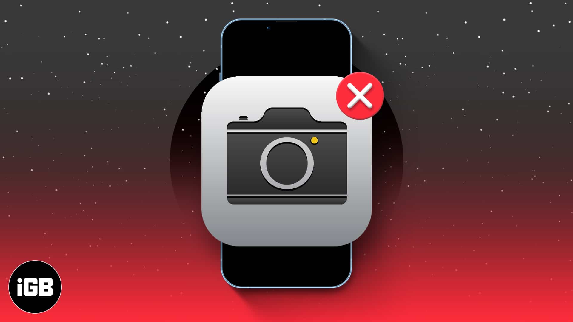 Camera icon missing on iphone or ipad