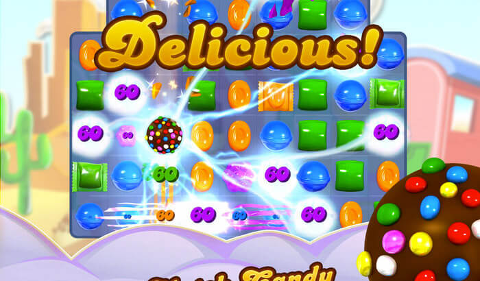 Candy Crush Saga Puzzle iPhone and iPad Game Screenshot