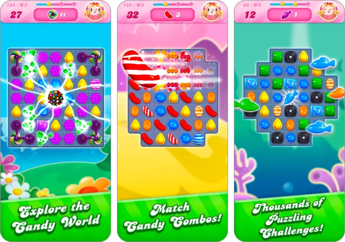 Candy crush saga best offline game for iPhone
