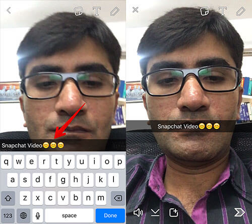 Capture Video in Snapchat on iPhone