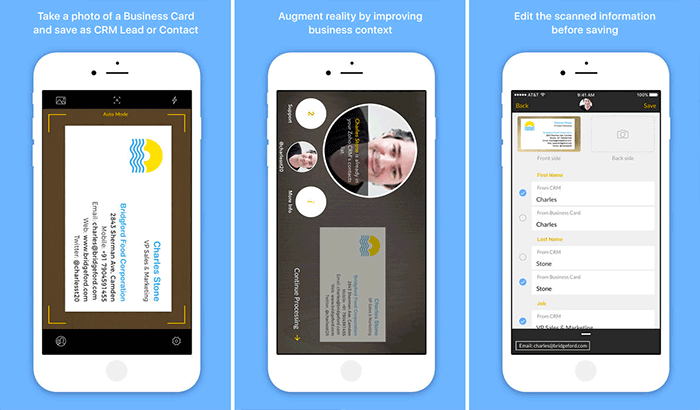 Card Scanner Business Card Readers and Scanners iPhone App Screenshot