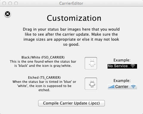 CarrierEditor Mac App