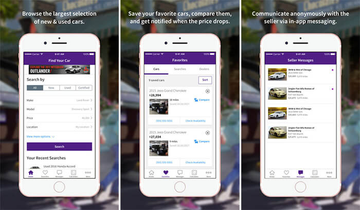 Cars.com iPhone and iPad Car Buying App Screenshot