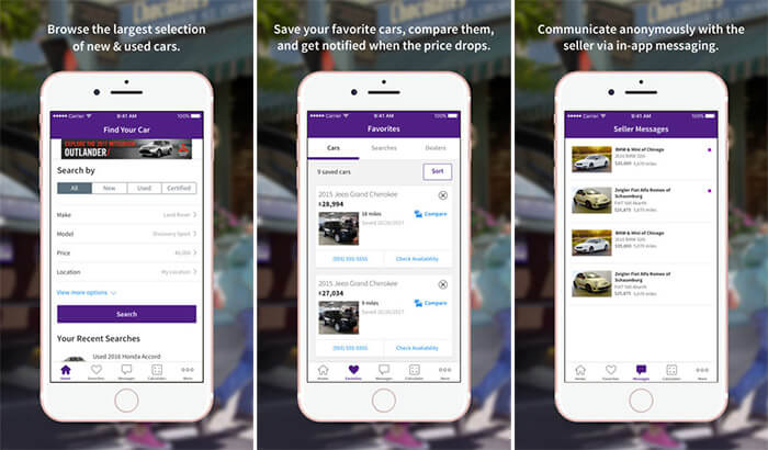 Carscom iPhone and iPad Car Buying App Screenshot