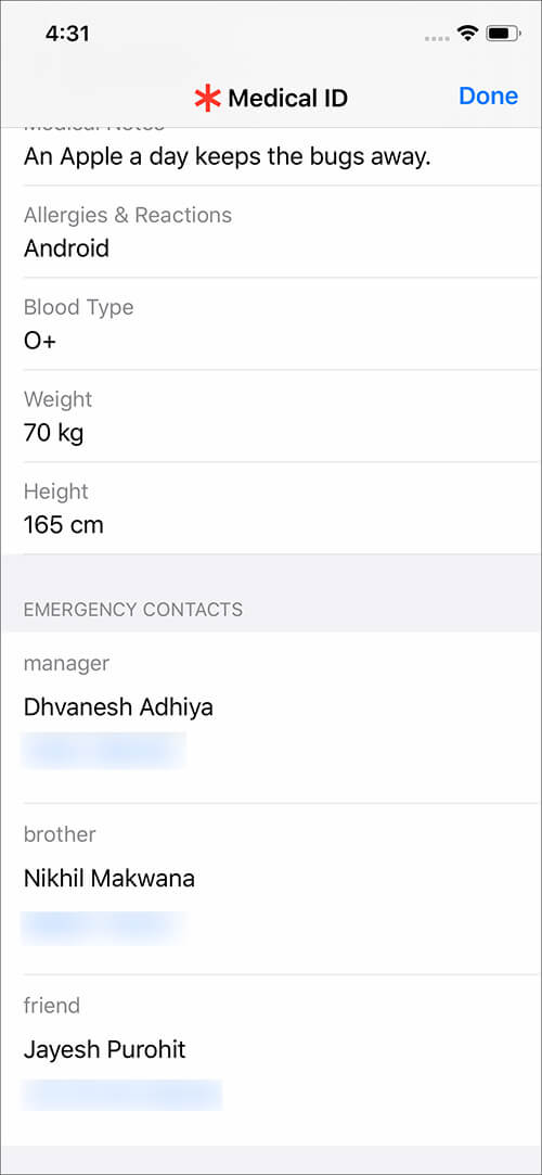 Check Medical ID to Find the Owner of Lost iPhone or iPad