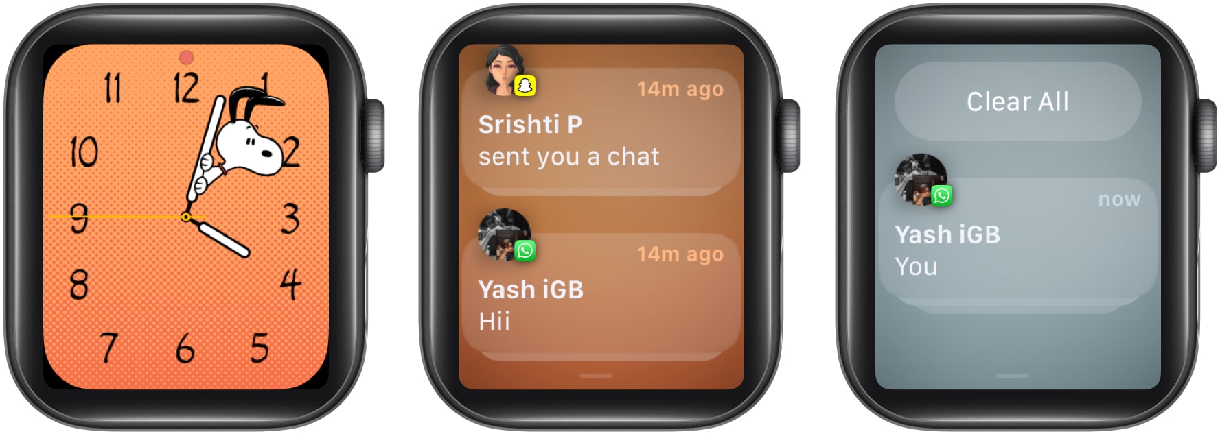 Clear all unread notifications on Apple Watch