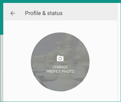 Click on Change Profile Picture in WhatsApp Web