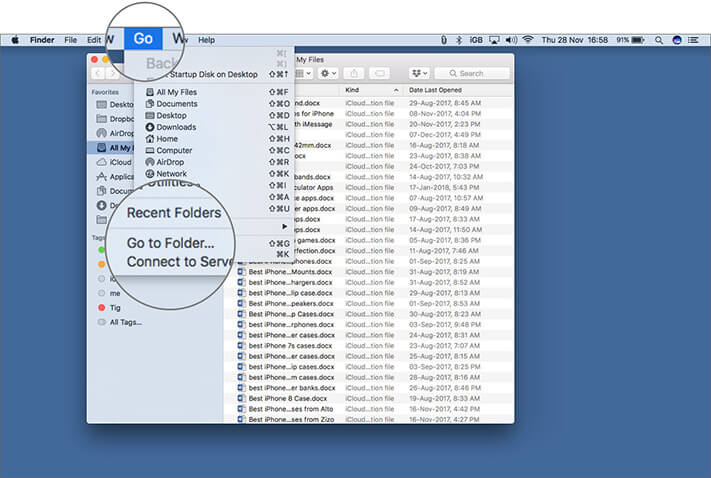 Click on Go to Folder unber the Go on Mac