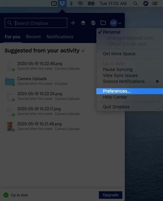 How to Disable Dropbox Automatic Camera Upload on iOS and Mac - 43