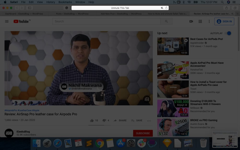 How to Mute and UnMute Safari Tabs on Mac - 62
