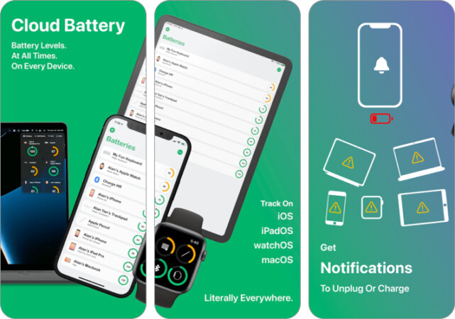 Cloud Battery app for iPhone and iPad