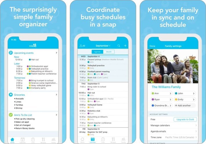 Cozi Family Organizer best New Year resolution app for iPhone and iPad