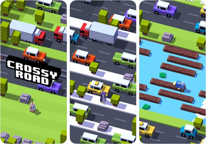 Crossy Road iPhone and iPad Arcade Game Screenshot
