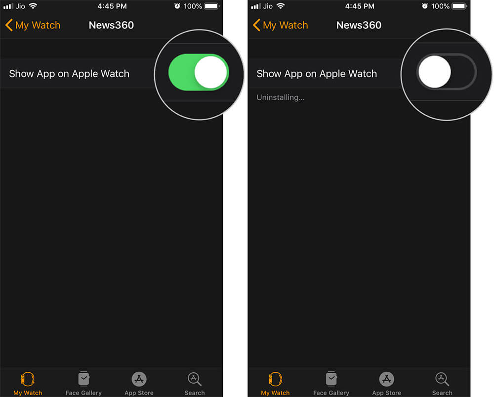 Delete Apple Watch Apps from iPhone