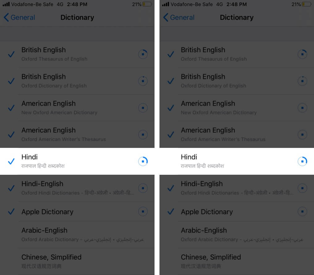 Delete Dictionary from your iPhone